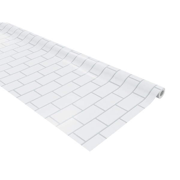 Fadeless Bulletin Board Art Paper Roll, White Subway Tile, 48in x 50ft P0057505 - main